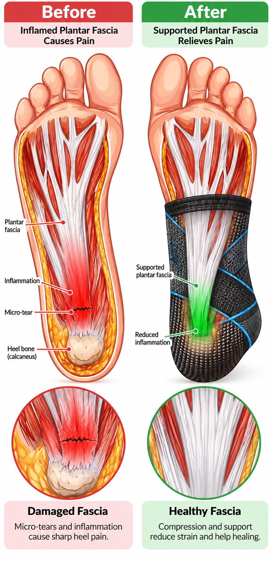 Avelzaa foot sleeve – Comfortable Foot Support